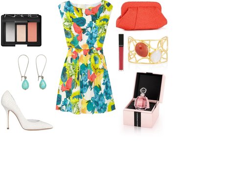 floral φόρεμα Alice + Olivia - Look of the Day με floral φόρεμα Alice + Olivia