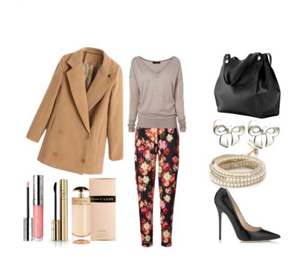 Casual stylish outfit with Jimmy Choo pumps - Casual, κομψό σύνολο με γόβες JimmyChoo