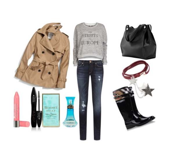 Look of the day with Burberry wellies and bag Target - Look of the day με Burberry γαλότσες και τσάντα Target