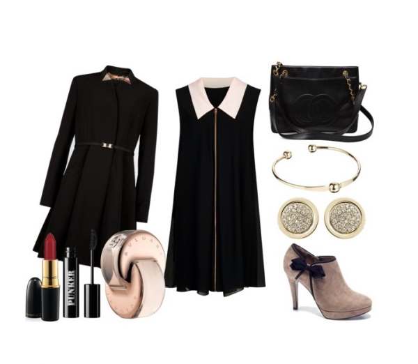 Look of the day with Ted Baker dress and booties Manfield - Look of the day με φόρεμα Ted Baker και μποτάκια  Manfield